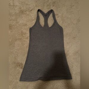 lululemon athletica Charcoal Racerback Tank Top
